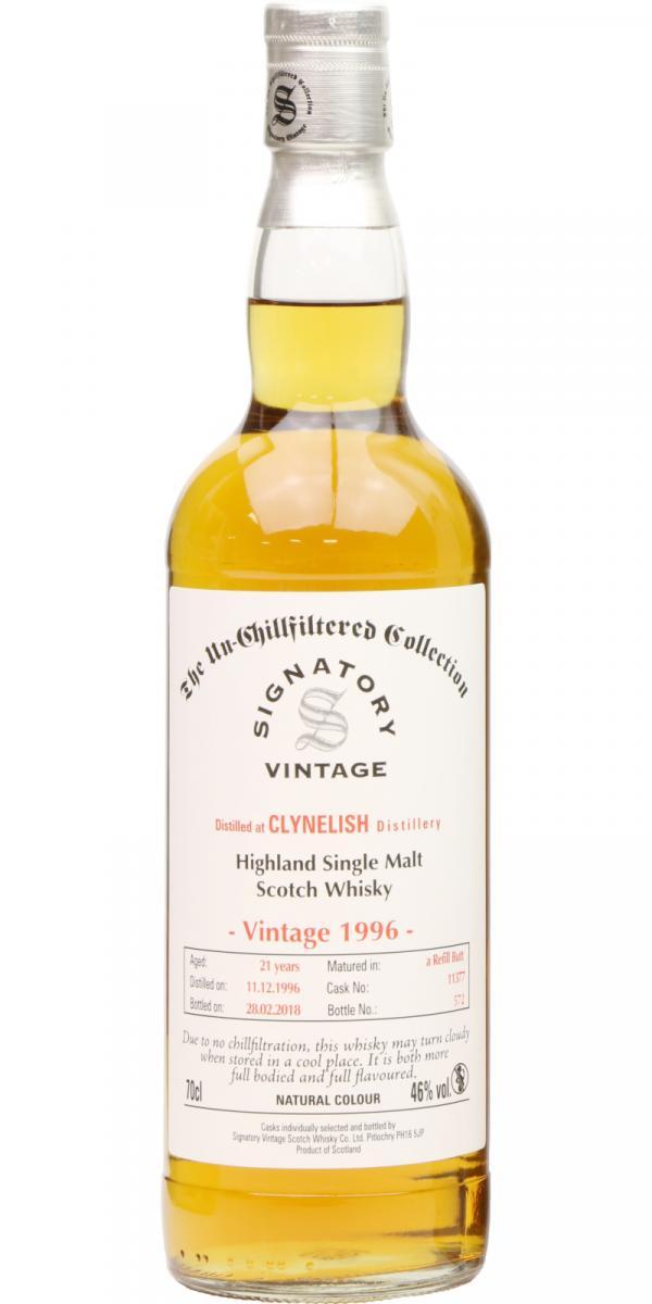 Clynelish 1996 SV The Un-Chillfiltered Collection