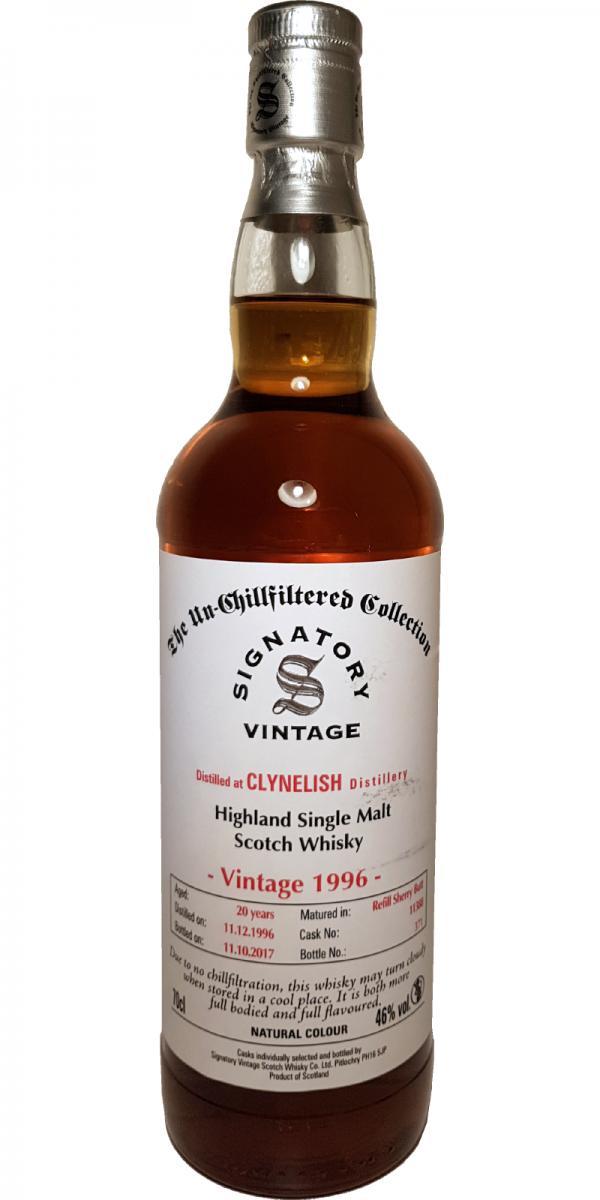 Clynelish 1996 SV The Un-Chillfiltered Collection