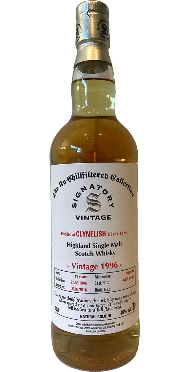 Clynelish 1996 SV The Un-Chillfiltered Collection