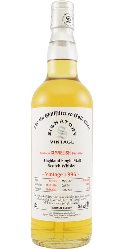 Clynelish 1996 SV The Un-Chillfiltered Collection