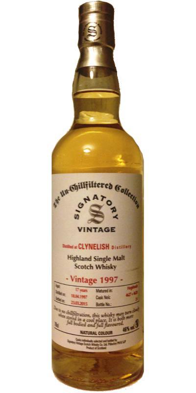 Clynelish 1997 SV The Un-Chillfiltered Collection