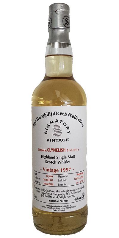 Clynelish 1997 SV The Un-Chillfiltered Collection