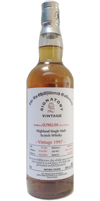 Clynelish 1997 SV The Un-Chillfiltered Collection