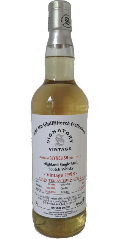 Clynelish 1998 SV The Un-Chillfiltered Collection
