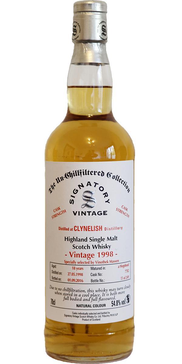Clynelish 1998 SV The Un-Chillfiltered Collection - Cask Strength
