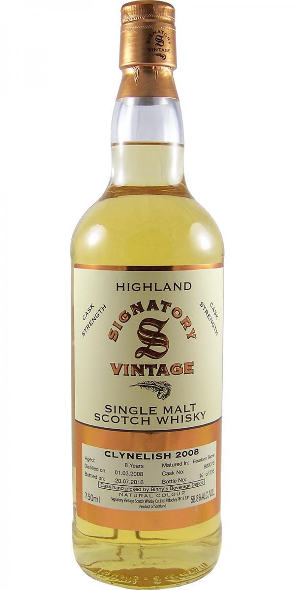 Clynelish 2008 SV Vintage Collection - Cask Strength