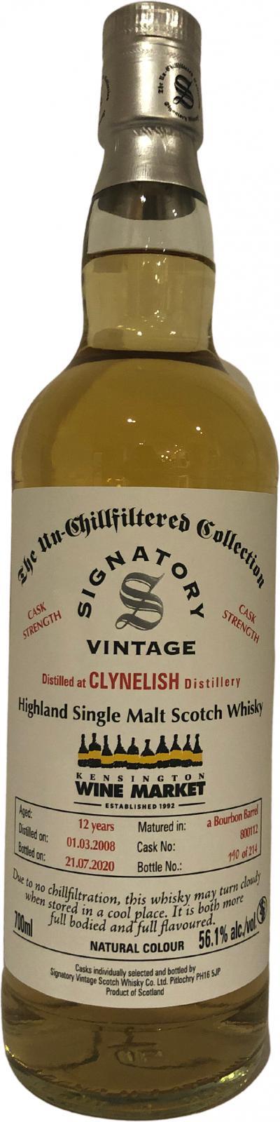 Clynelish 2008 SV The Un-Chillfiltered Collection