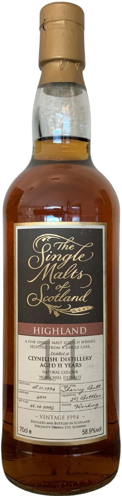 Clynelish 1994 SMS The Single Malts of Scotland