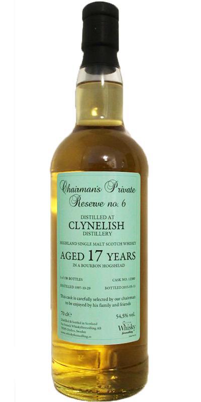 Clynelish 1997 SWf Chairman's Private Reserve no. 6