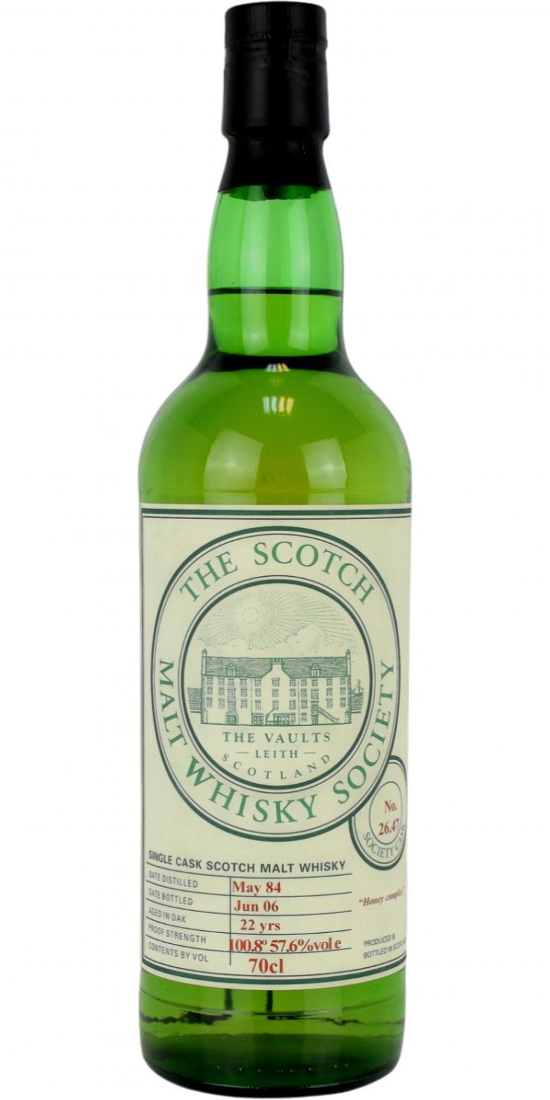 Clynelish 1984 SMWS 26.47 Honey Complex