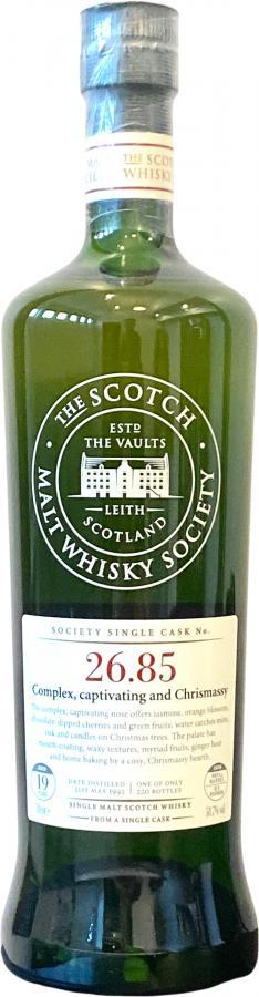 Clynelish 1992 SMWS 26.85 Complex, captivating and Chrismassy