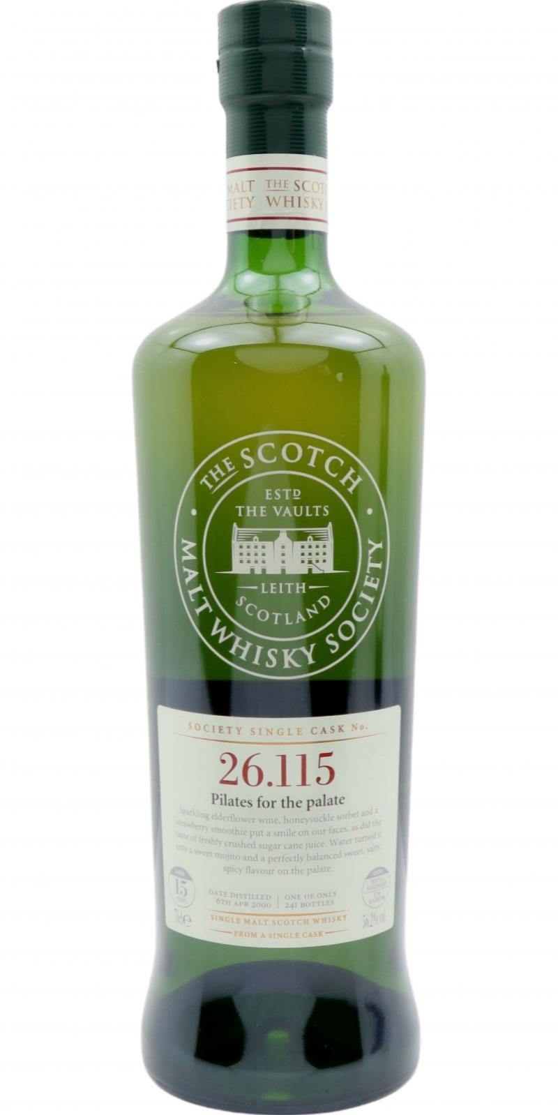 Clynelish 2000 SMWS 26.115 Pilates for the palate