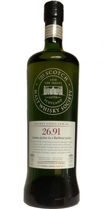 Clynelish 2000 SMWS 26.91 Lemon picker in a Barbour jacket