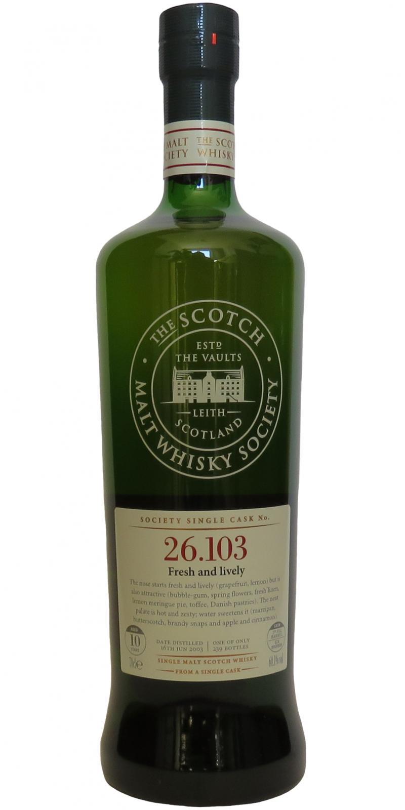 Clynelish 2003 SMWS 26.103 Fresh and lively