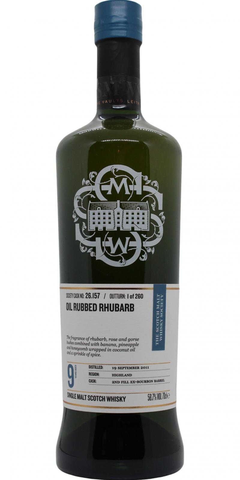 Clynelish 2011 SMWS 26.157 Oil rubbed rhubarb