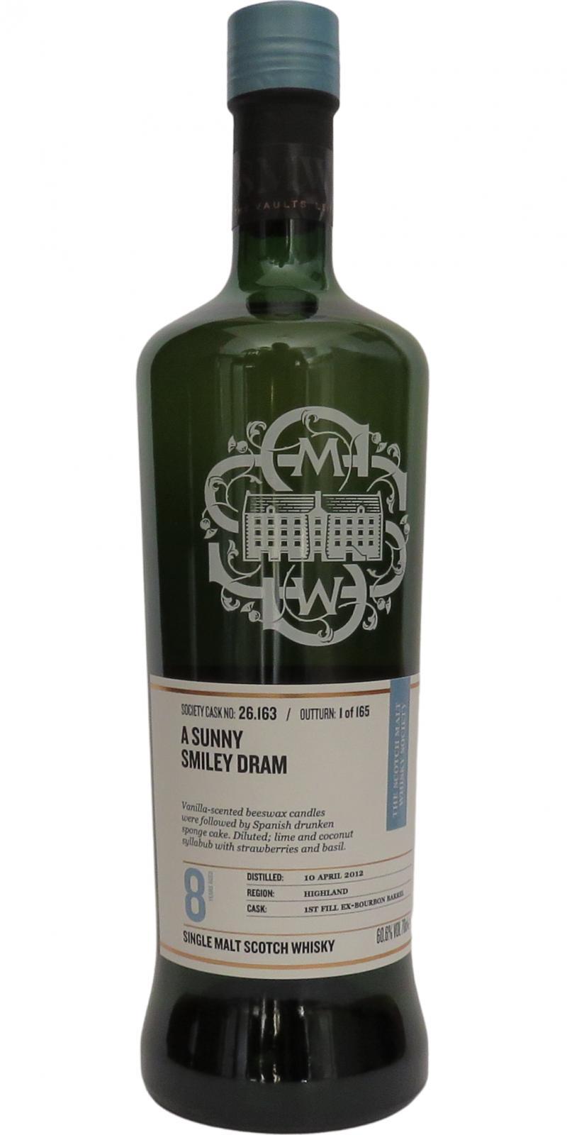 Clynelish 2012 SMWS 26.163 A Sunny Smiley Dram