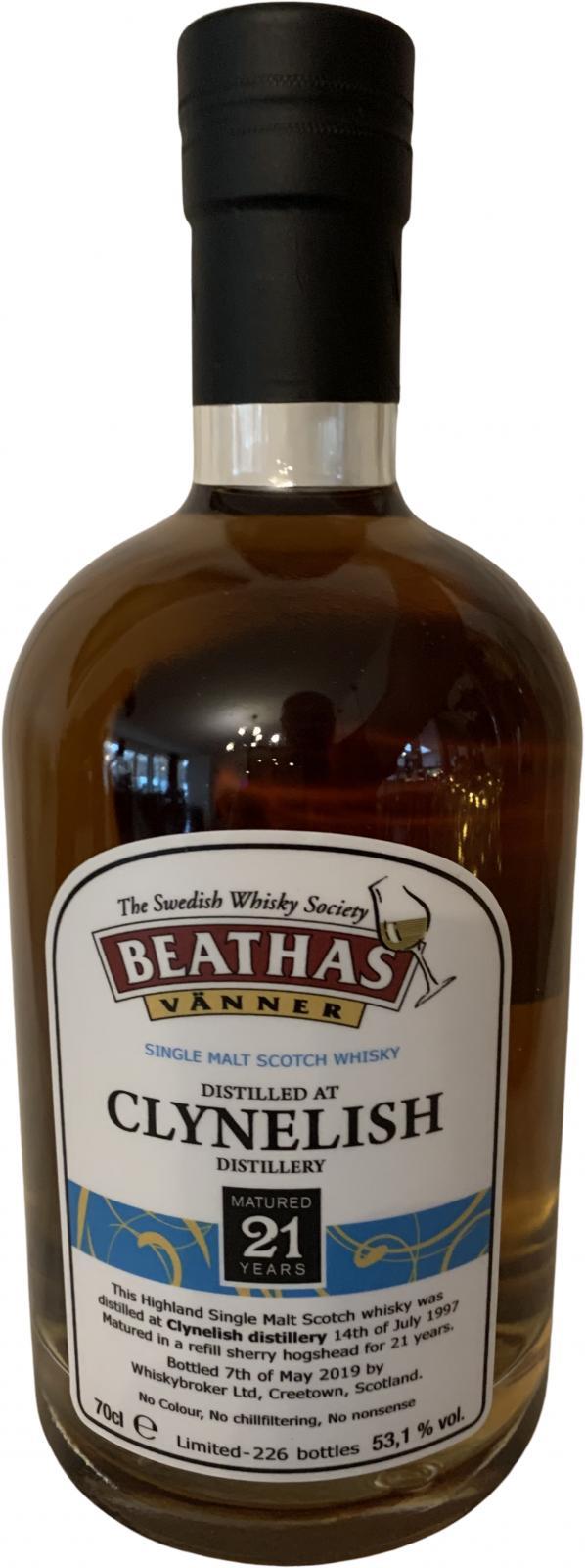Clynelish 1997 WhB Beathas Vänner