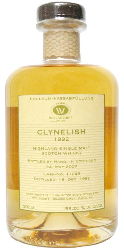 Clynelish 1992 WdT Bottled by Hand