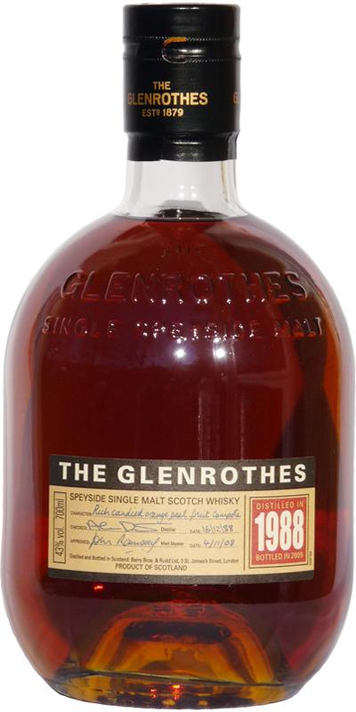 Glenrothes 1988 for Asian market