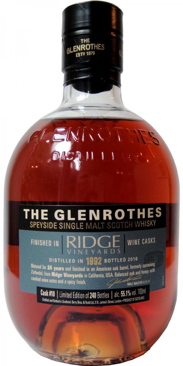 Glenrothes 1992 The Wine Merchant's Collection - Ridge Vineyards