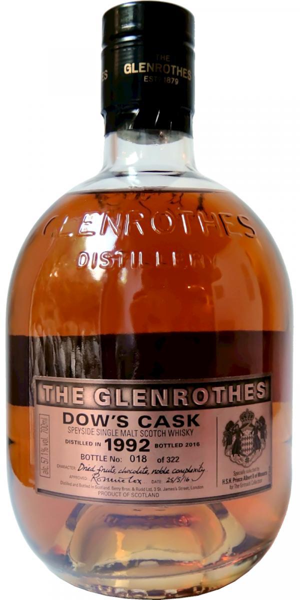 Glenrothes 1992 Dow’s Cask