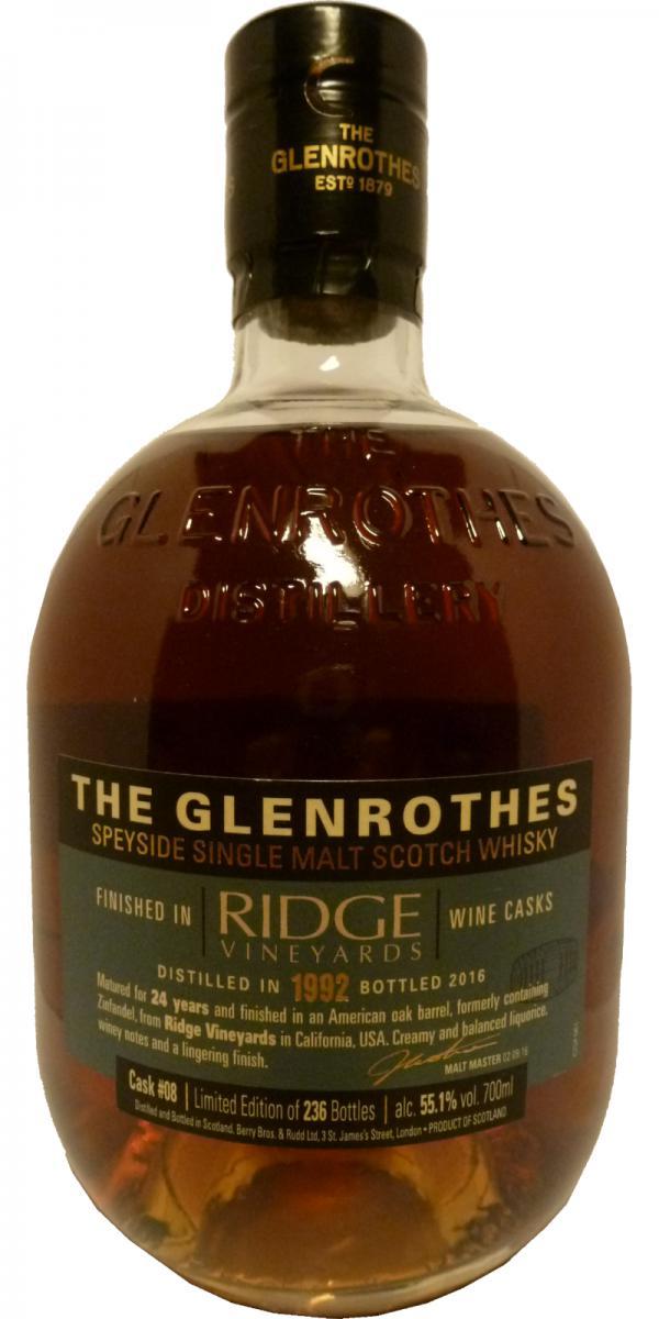 Glenrothes 1992 The Wine Merchant's Collection - Ridge Vineyards