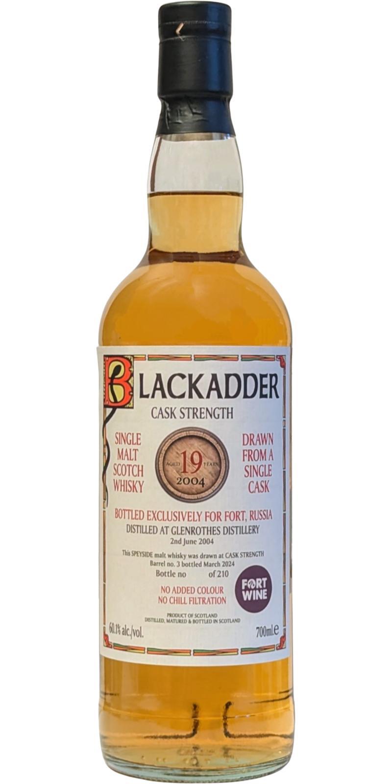 Glenrothes 2004 BA Cask Strength