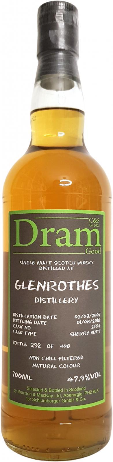 Glenrothes 2007 C&S Dram Good