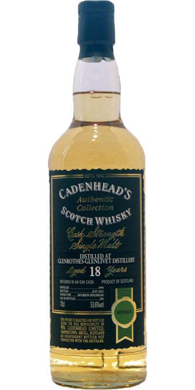 Glenrothes 1994 CA Authentic Collection