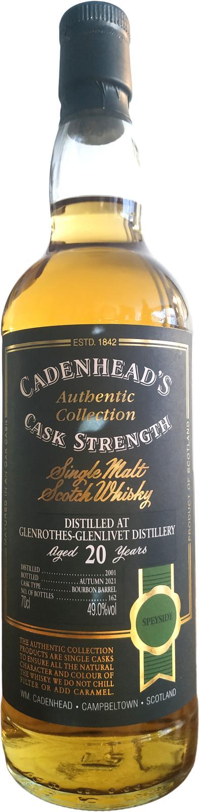 Glenrothes 2001 CA Authentic Collection