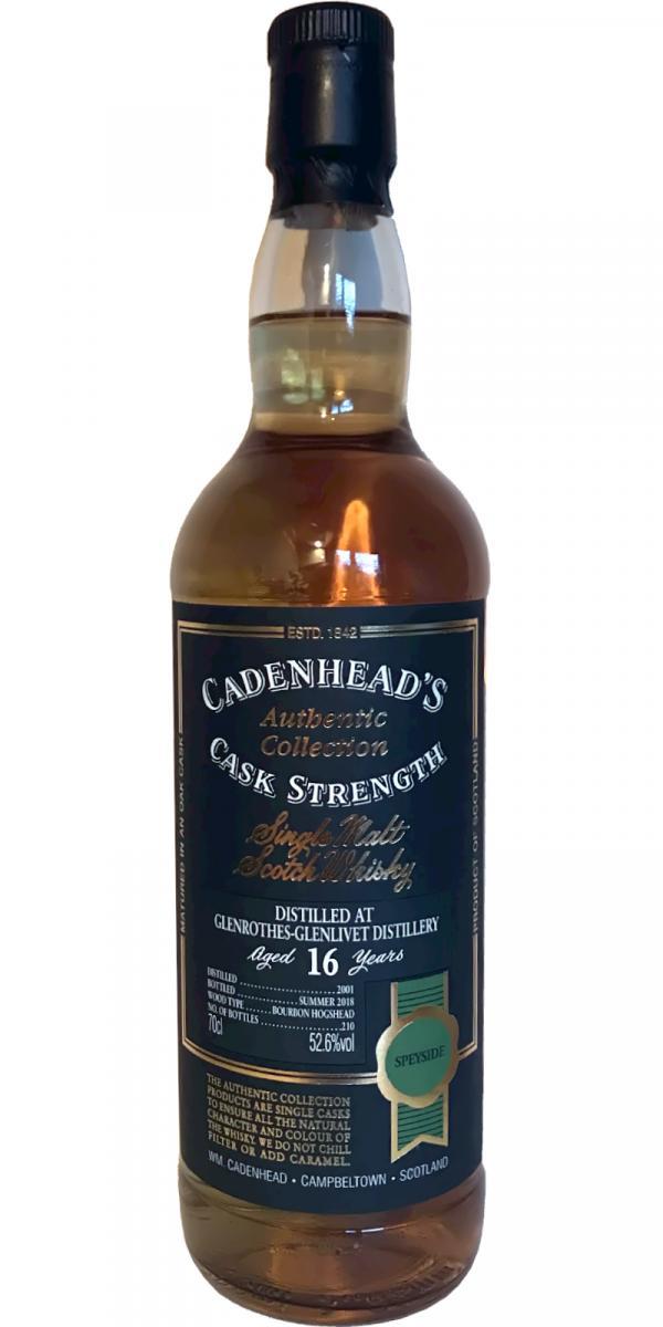 Glenrothes 2001 CA Authentic Collection