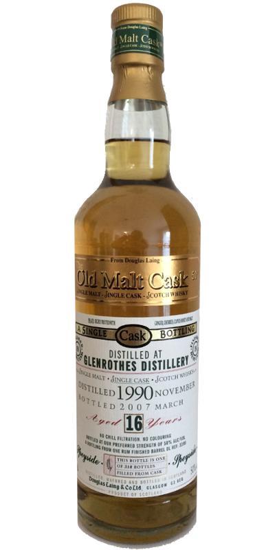 Glenrothes 1990 DL The Old Malt Cask