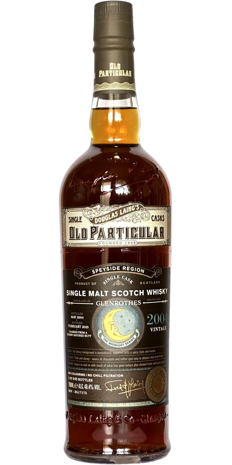 Glenrothes 2004 DL Old Particular - The Midnight Series