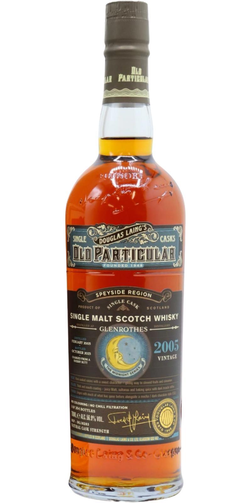 Glenrothes 2005 DL Old Particular - The Midnight Series