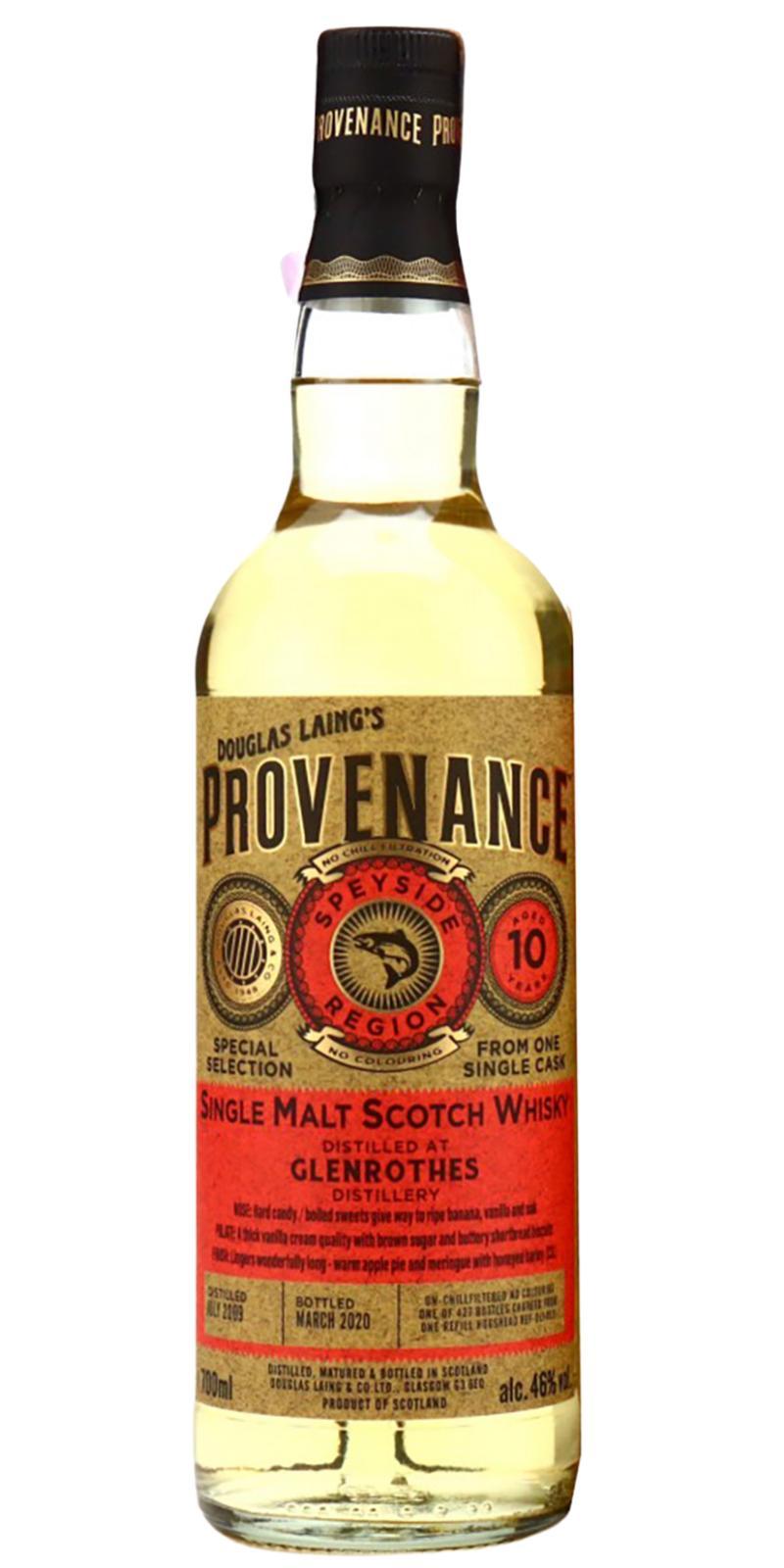 Glenrothes 2009 DL Provenance
