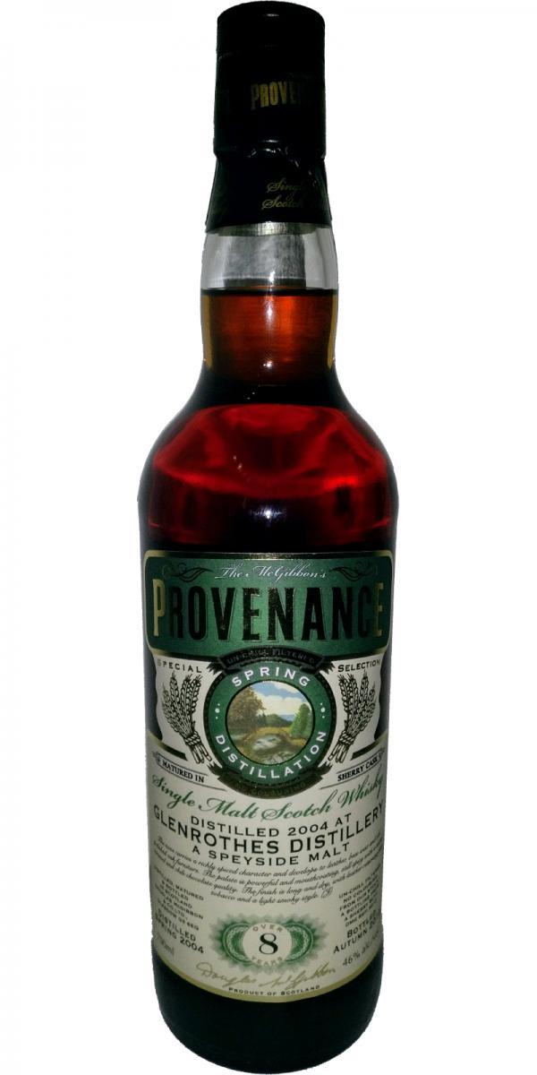 Glenrothes 2004 McG McGibbon's Provenance