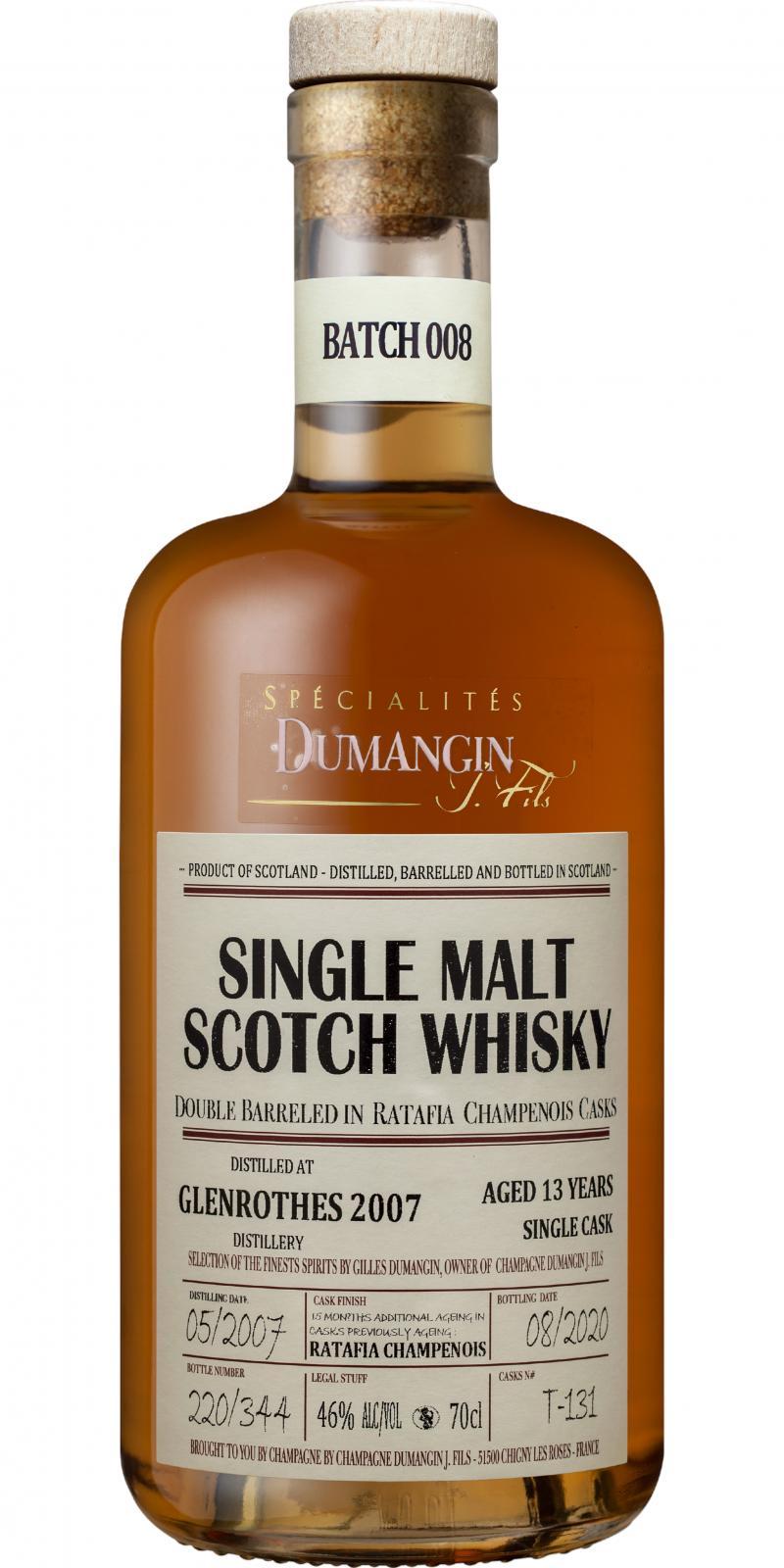 Glenrothes 2007 CDJF Single Cask