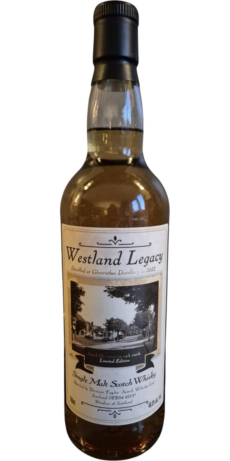 Glenrothes 12-year-old DT Westland Legacy