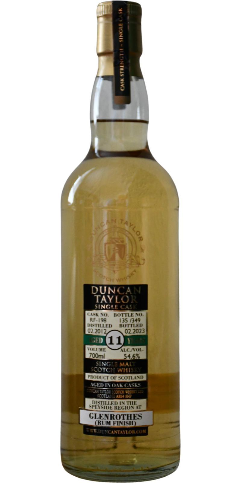 Glenrothes 2012 DT Single Cask