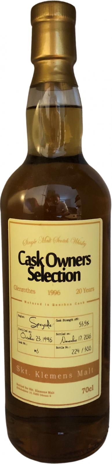 Glenrothes 1996 FnFl Cask Owners Selection