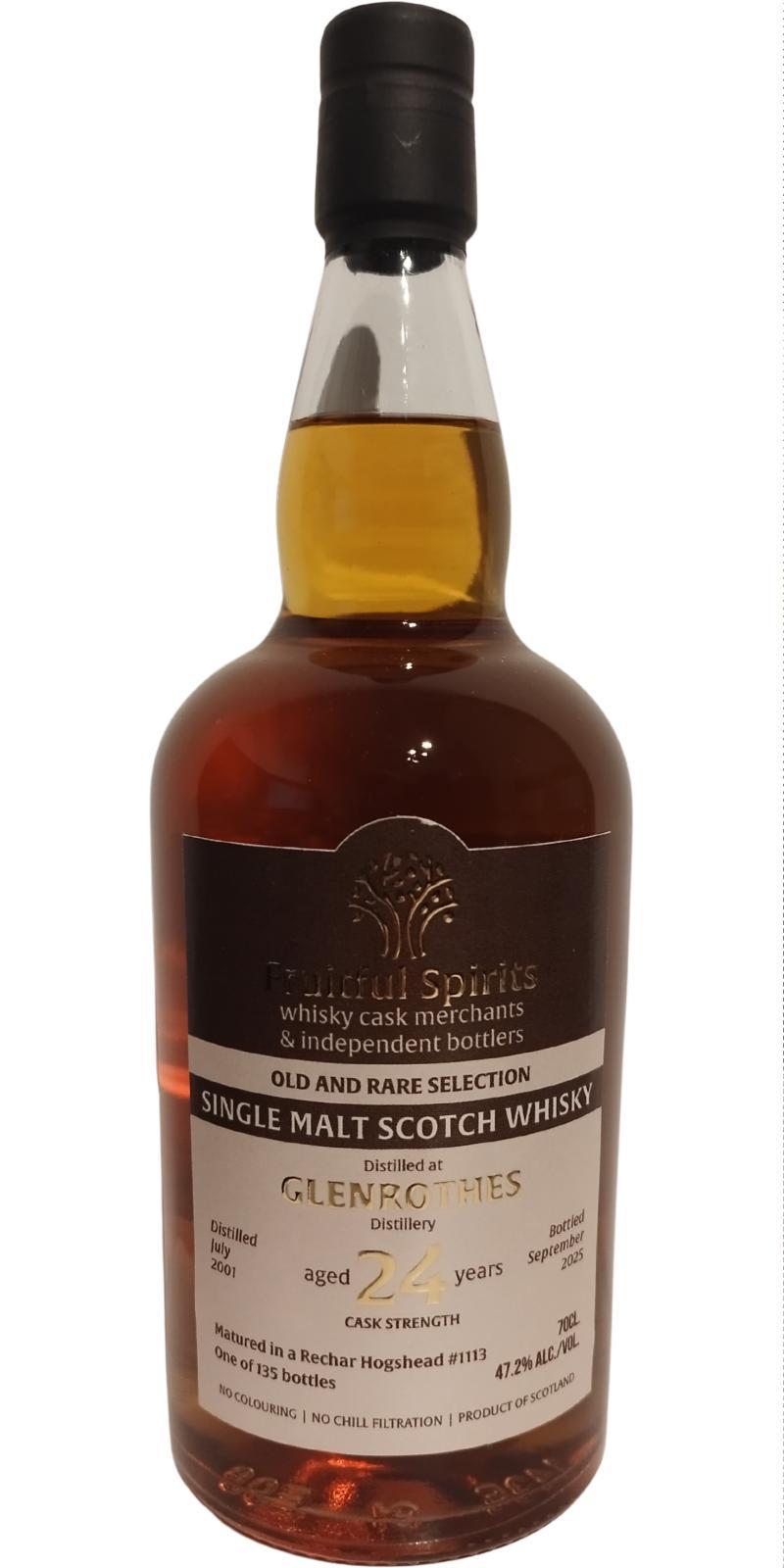 Glenrothes 2001 FrSp Old and Rare Selection