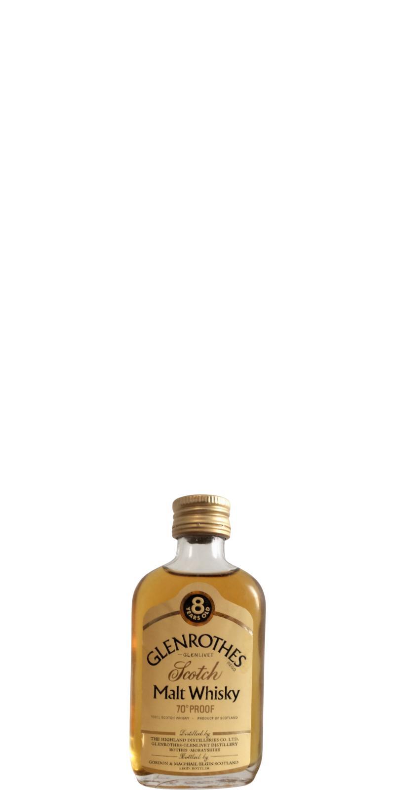Glenrothes 08-year-old GM Malt Whisky