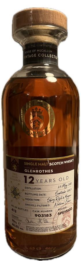 Glenrothes 2011 HoMc The Vintage Collection