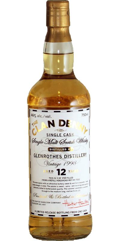 Glenrothes 1998 HH The Clan Denny