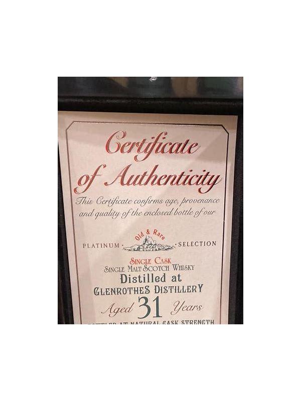 Glenrothes 1988 HL Old & Rare - A Platinum Selection