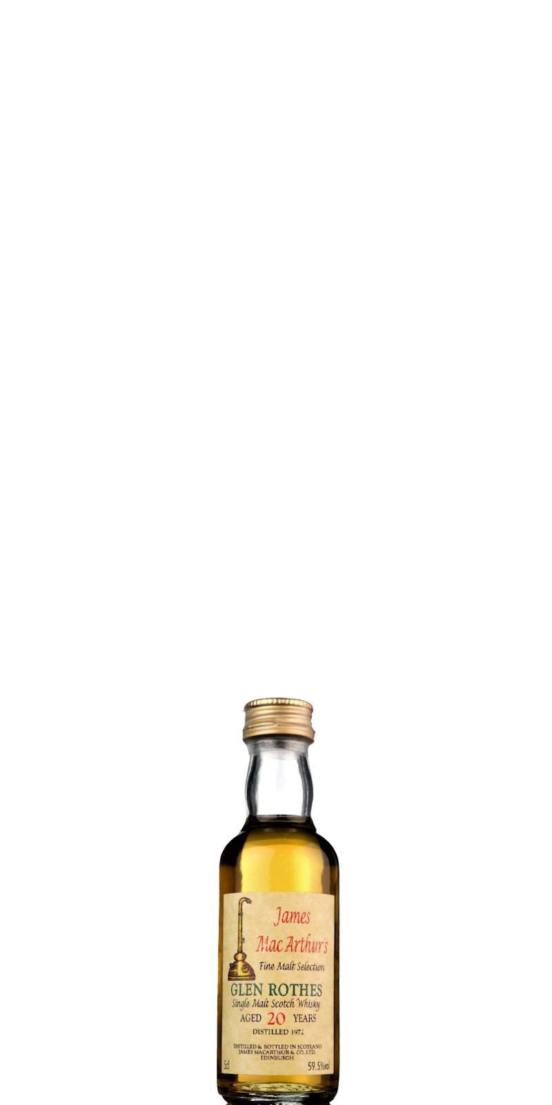 Glenrothes 1972 JM Fine Malt Selection - Miniature