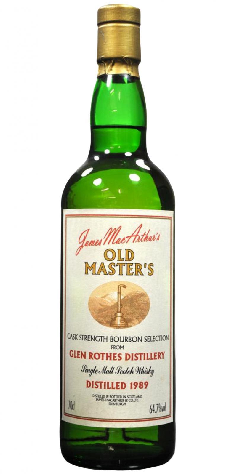 Glenrothes 1989 JM Old Master's - Cask Strength Bourbon Selection