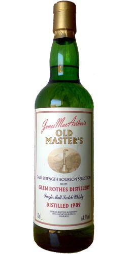 Glenrothes 1989 JM Old Master's - Cask Strength Bourbon Selection