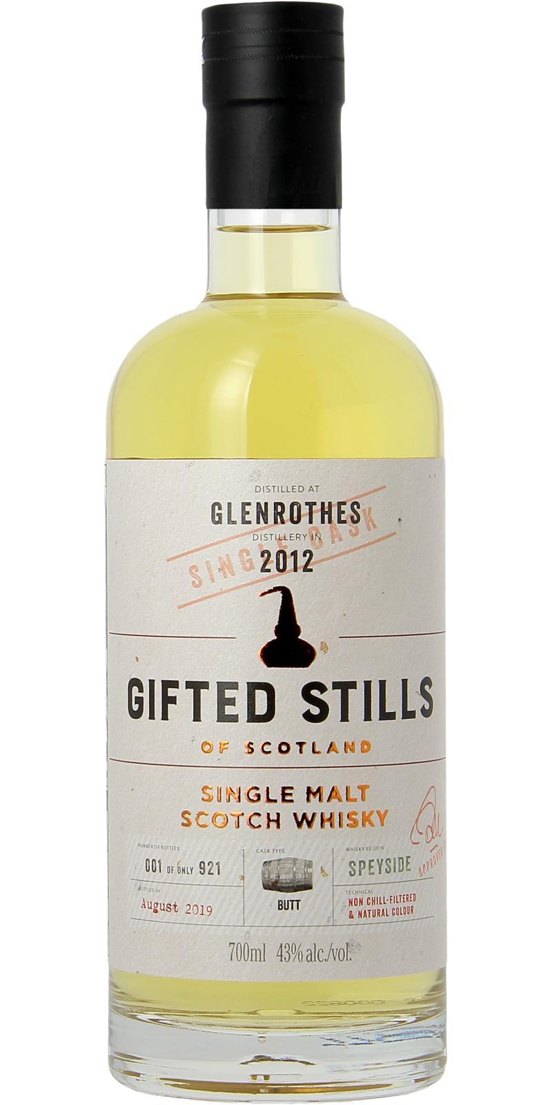 Glenrothes 2012 JB Gifted Stills