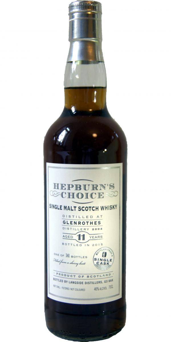 Glenrothes 2004 LsD Hepburn's Choice